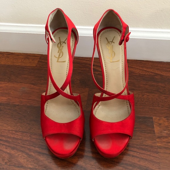 red designer heels